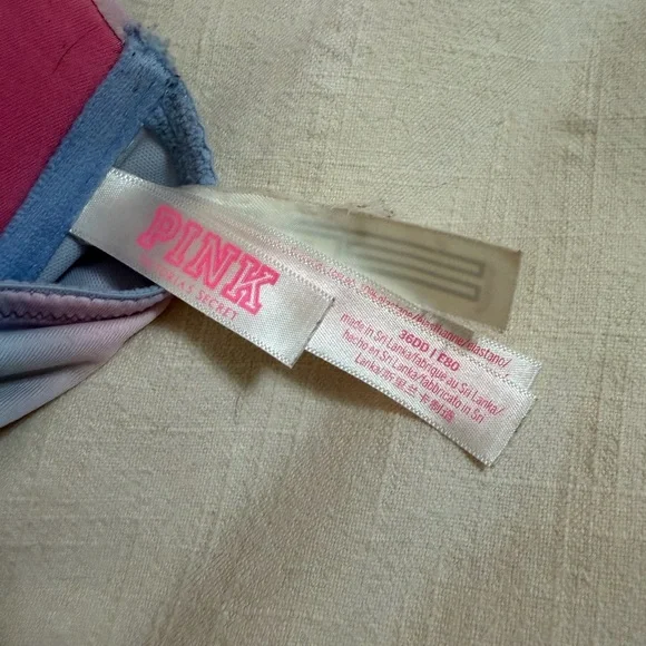 PINK VS Wear Everywhere Push Up Bra 36DD Pastel Tie-Dye - Picture 4 of 8